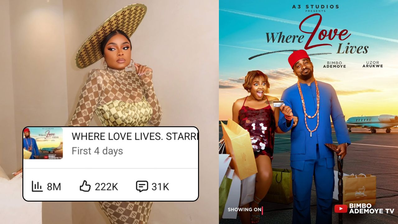 Bimbo Ademoye Soaks in the Moment as Where Love Lives Hits 8 Million Views