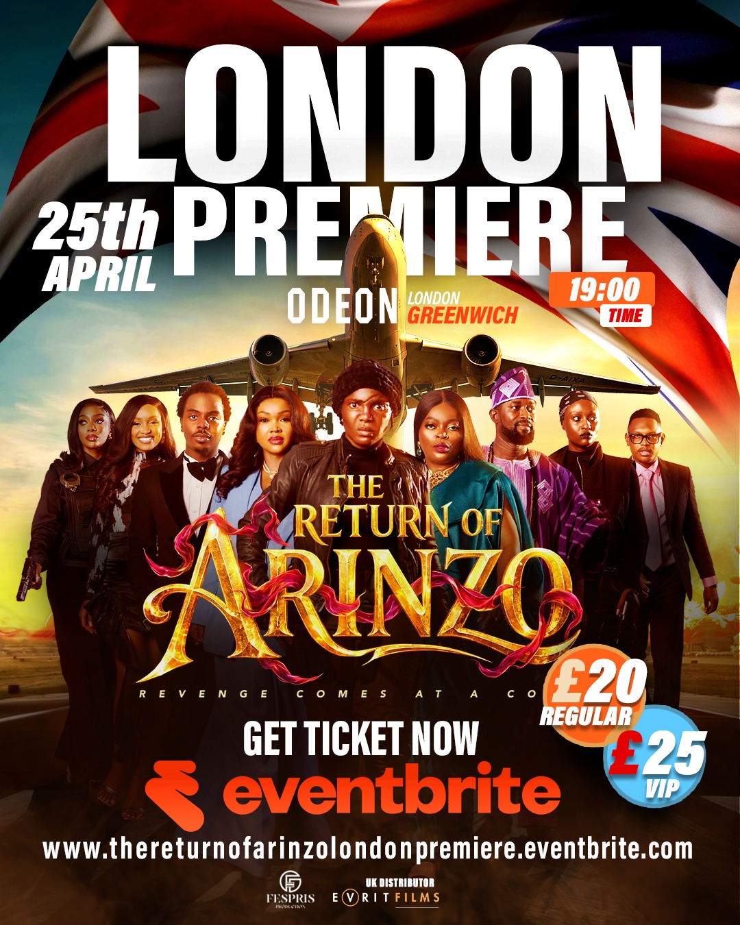 Nollywood Takes Over London: "The Return of Arinzo" Set for Star-Studded UK Premiere