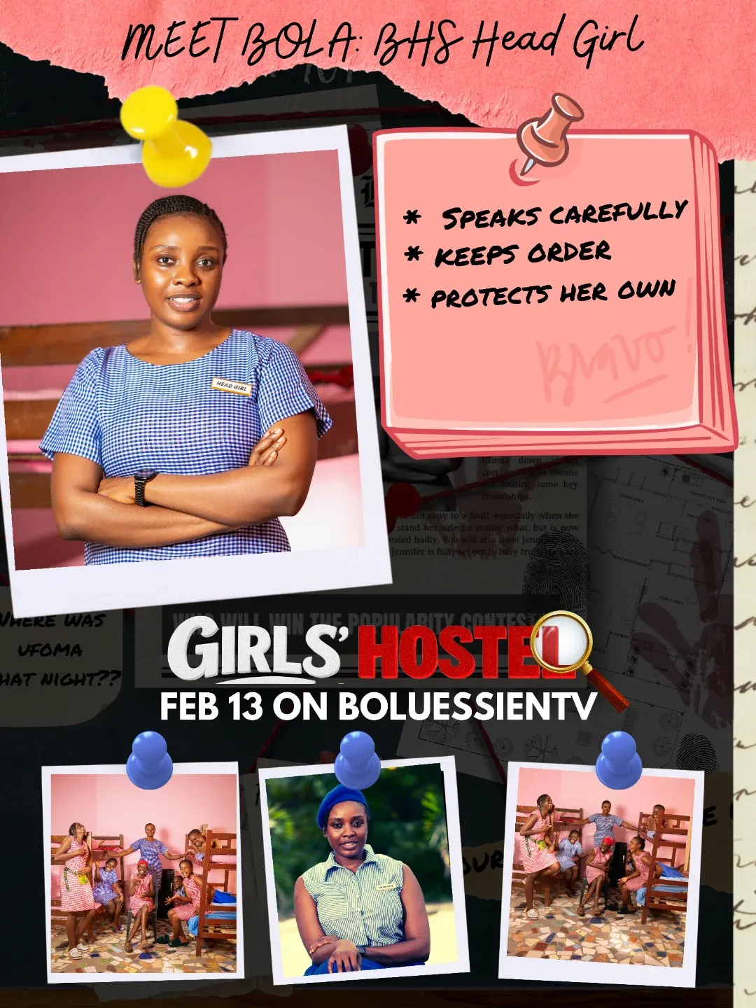 Inem King as Bola in the series Girls’ Hostel