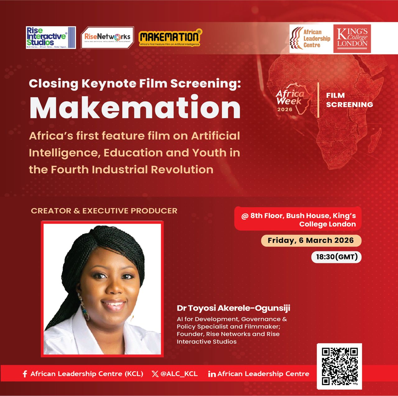 Africa’s First Ai Feature Film, "Makemation," to Headline King’s College London Africa Week as a Strategic Educational Resource