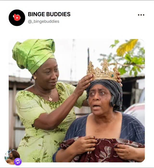 Mama G crowning Mama Monica as Nollywood Most Wicked Woman