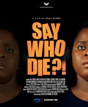 Say Who Die poster