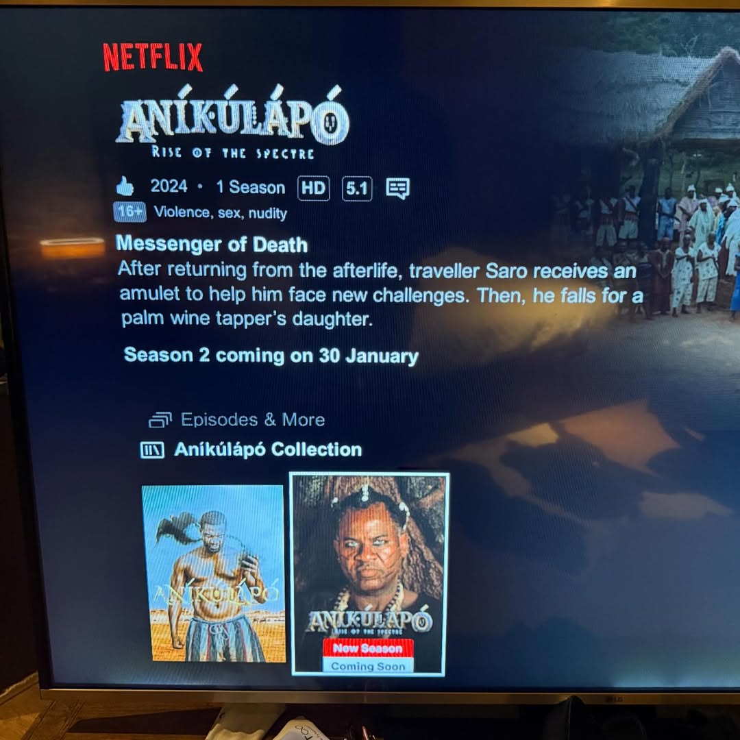 Kunle Afolayan Anikulapo: Rise of the Spectre Season 2 is Coming to Netflix