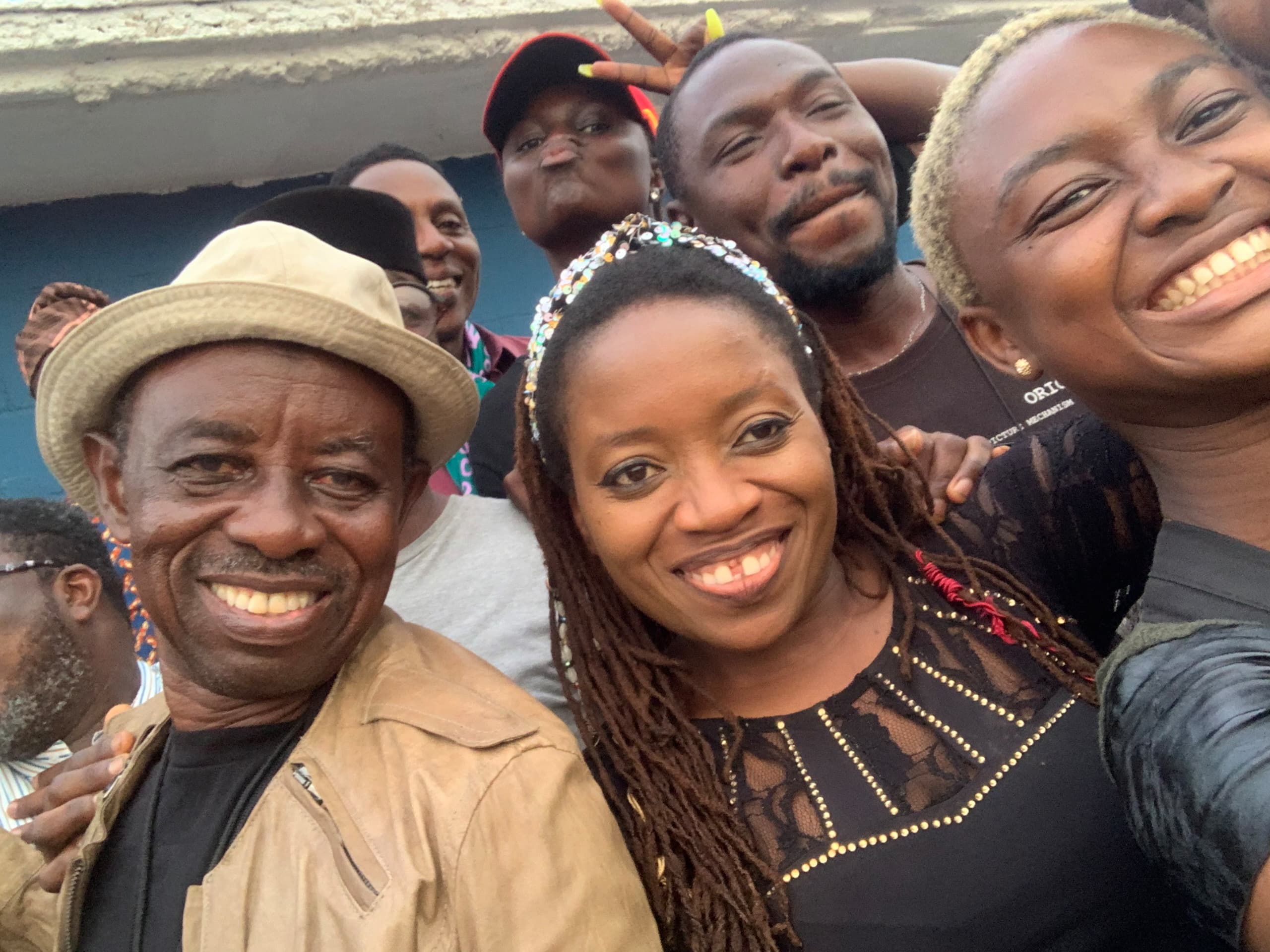 Feyisayo Ogundipo with Tunde Kelani