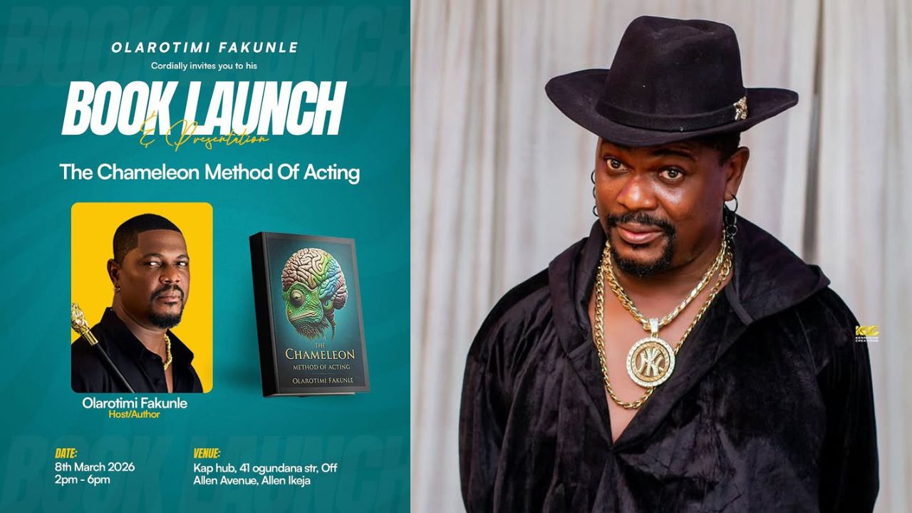 From Screen to Page: Olarotimi Fakunle Unveils "The Chameleon Method of Acting"